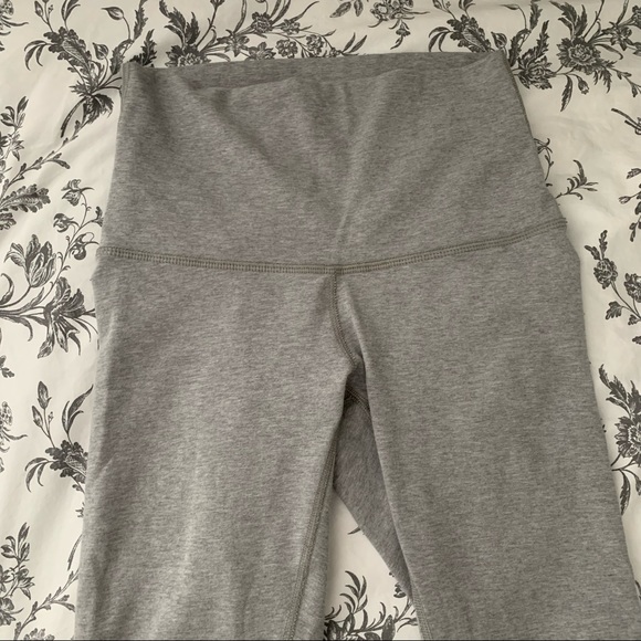 Light Grey Lululemon Crop Leggings - Picture 3 of 5